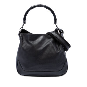 Pre-Loved Gucci Leather Bamboo Satchel
